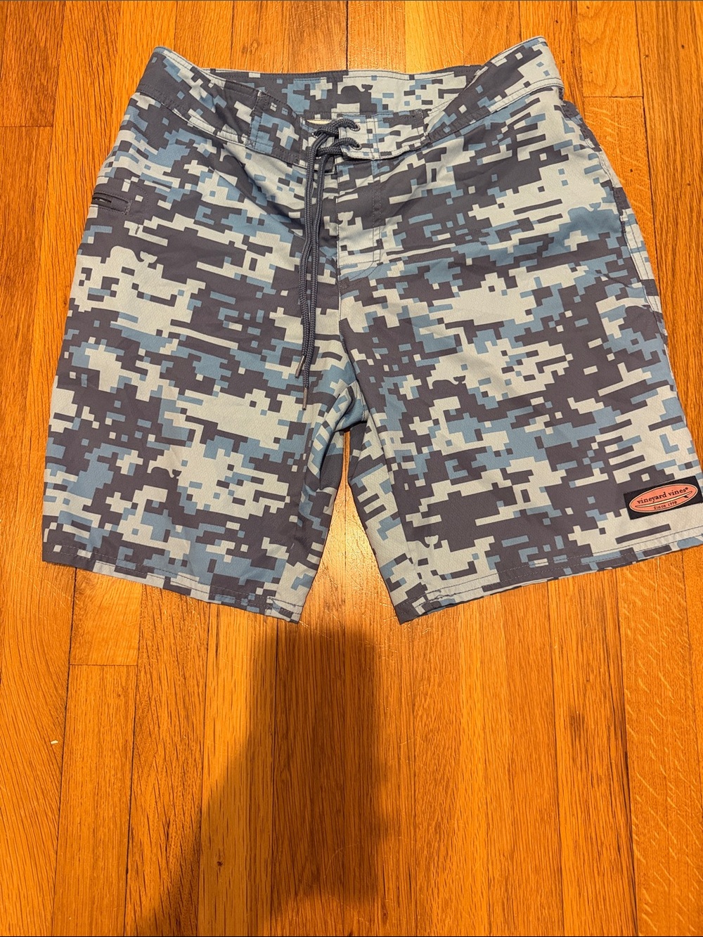 Vineyard Vines Blue Digital Camo Swim Shorts